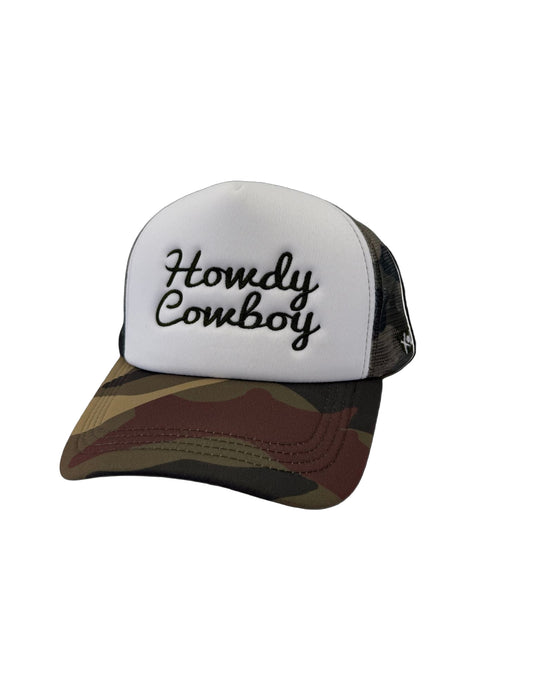 Camo Howdy Cowboy Hat