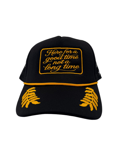Black/Gold Good Time Hat