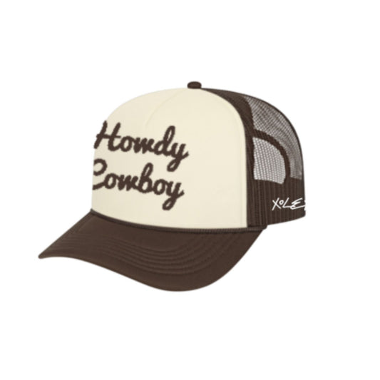 Brown Howdy Cowboy Hat