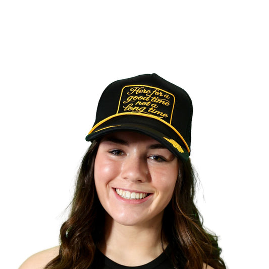 Black/Gold Good Time Hat
