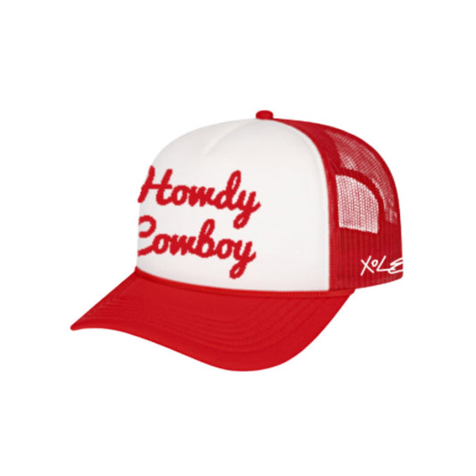 Red Howdy Cowboy hat